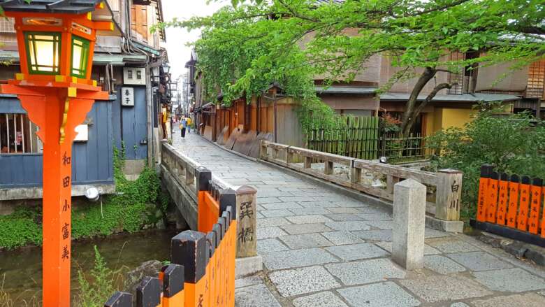 京都祇園の町並み